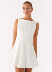 Emelie Mini Dress - White