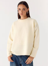 Miyuki Knit Sweater - Cream