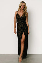 Ayesha Fitted Gown | Black