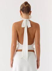 Ignite It Button Top - White