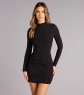 Low Key Dazzle Glitter Mini Dress