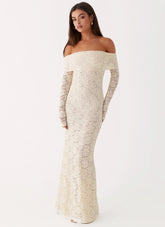 Yours Always Lace Maxi Dress - Ivory