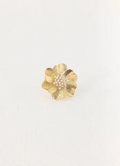 Camellia Pearl Ring - Gold