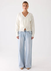 Arthur Knit Cardigan - Ivory