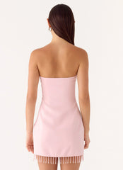 Arista Strapless Mini Dress - Pink
