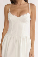 I'm Yours High-Low Hem Maxi Dress White