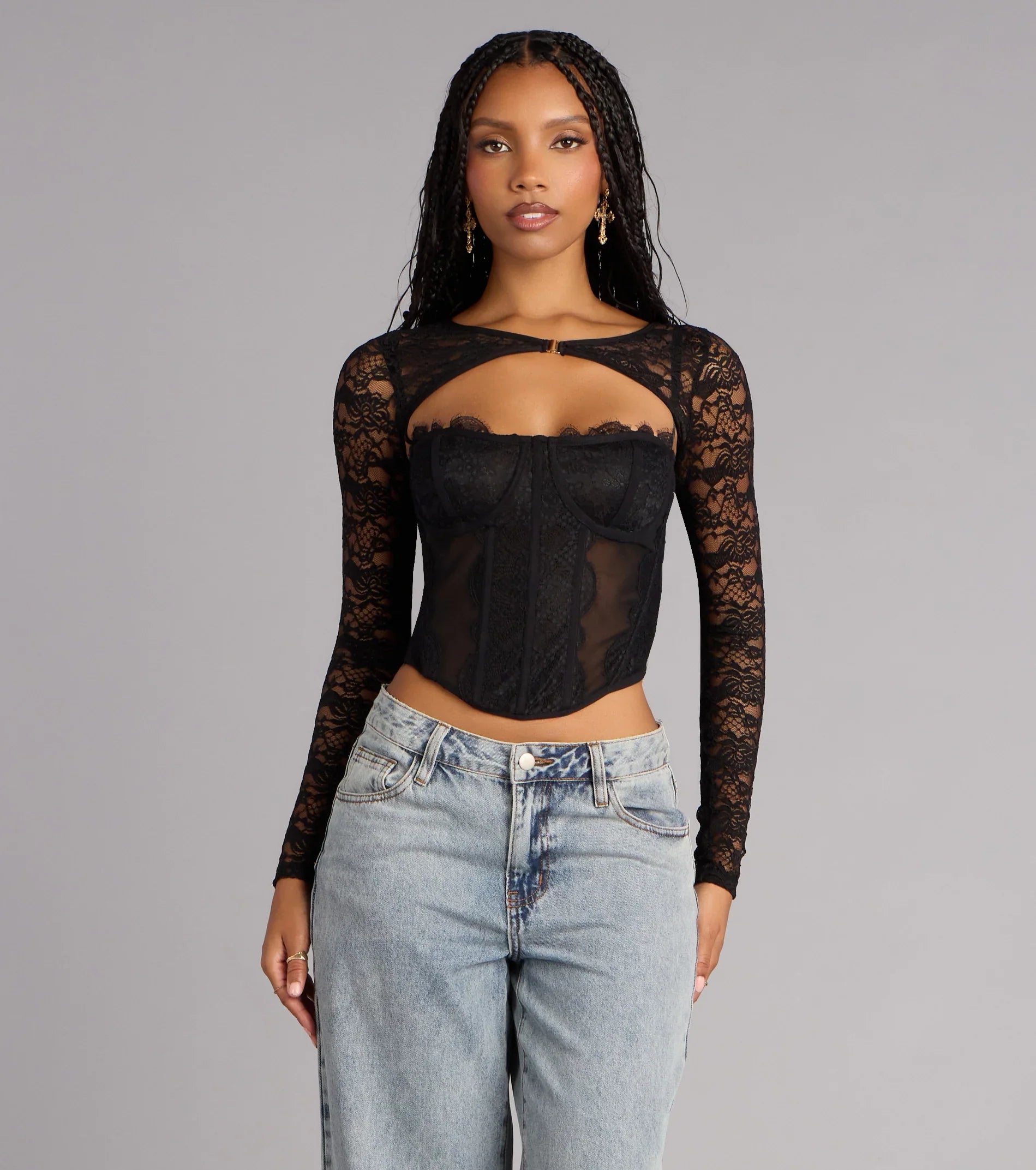 Delicate Edge Lace Bolero