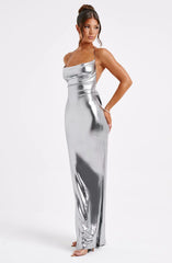 Talisa Maxi Dress - Gunmetal