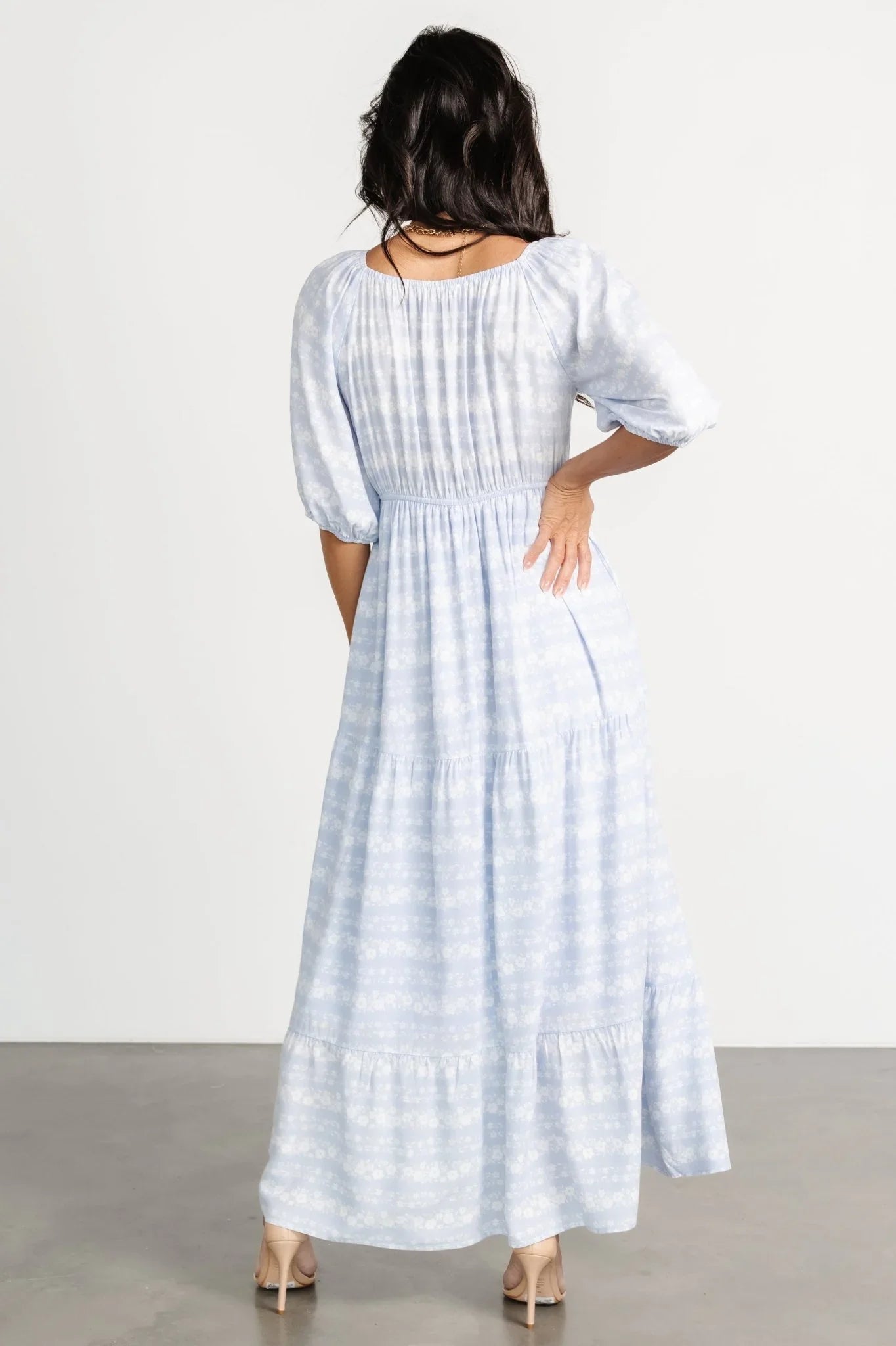 Adalee Dress | Light Blue Floral