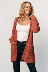 Oxford Pocket Cardigan | Rust