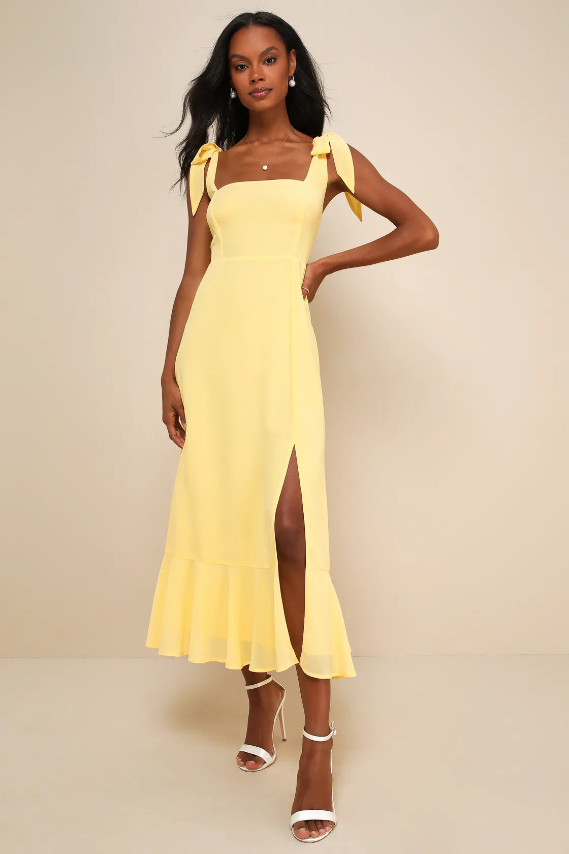 Summer Invite White and Blue Toile Tie-Strap Tiered Midi Dress