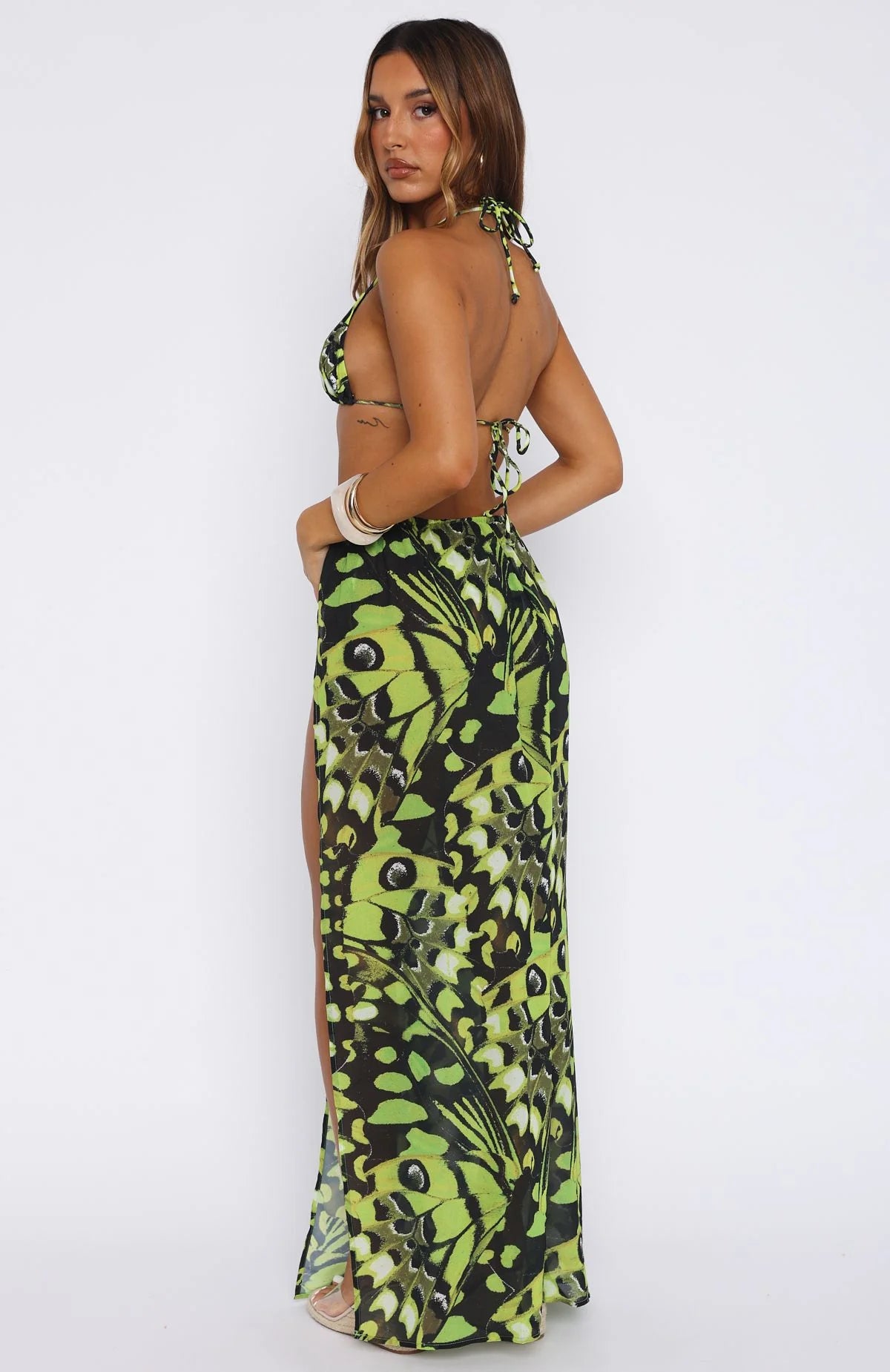 Tropical Life Sarong Lime Whisper