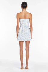 Striking Elegance Mini Dress Blue