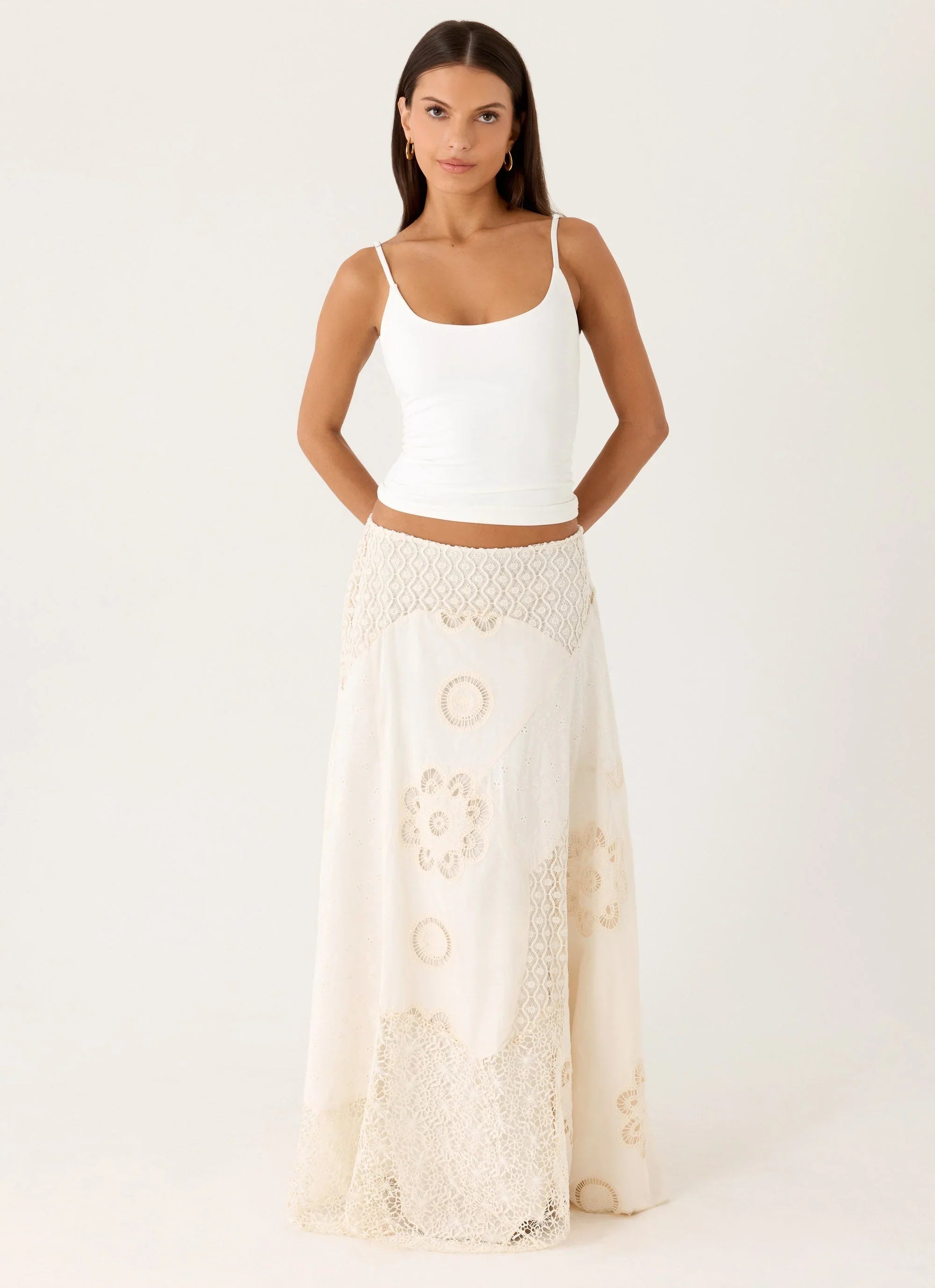 Marzia Maxi Skirt - Ivory