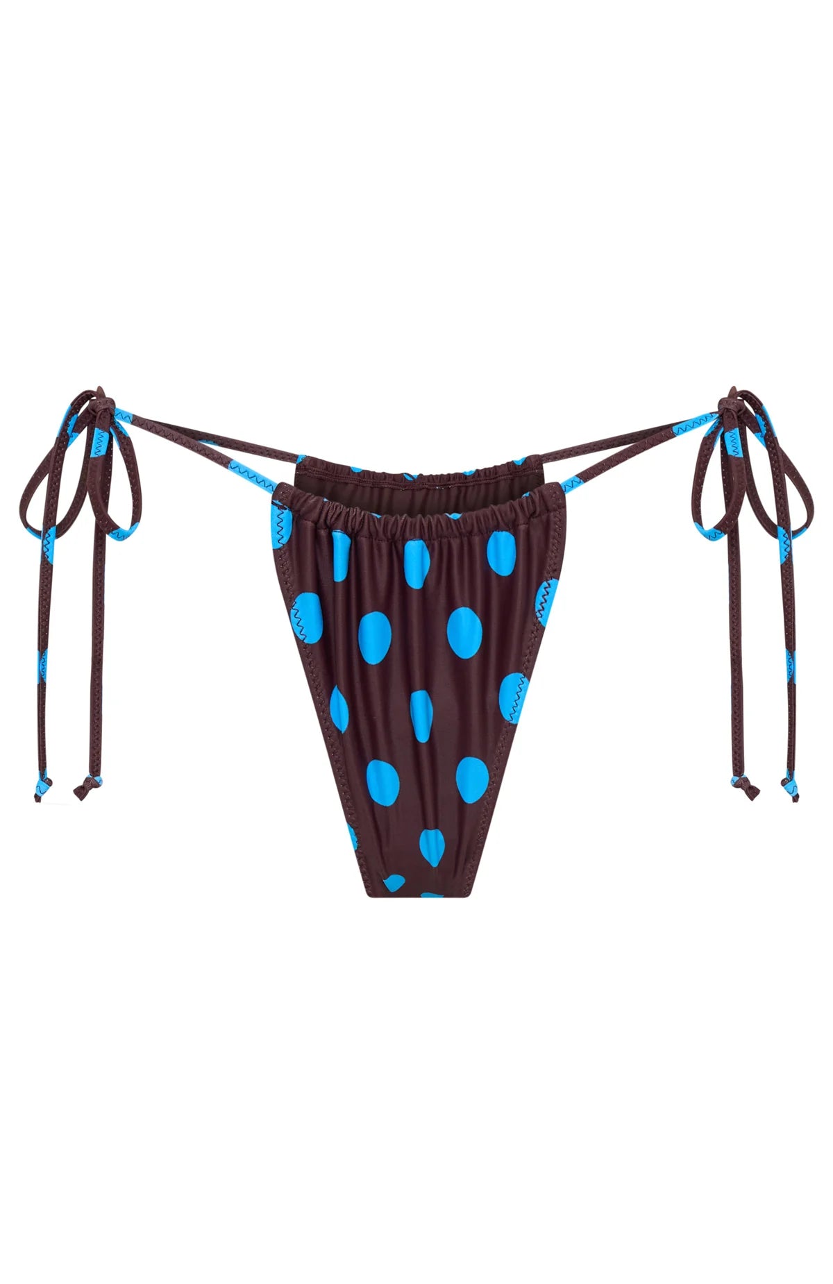 Rule Breaker Bottoms Cocoa Blue Polka Dot