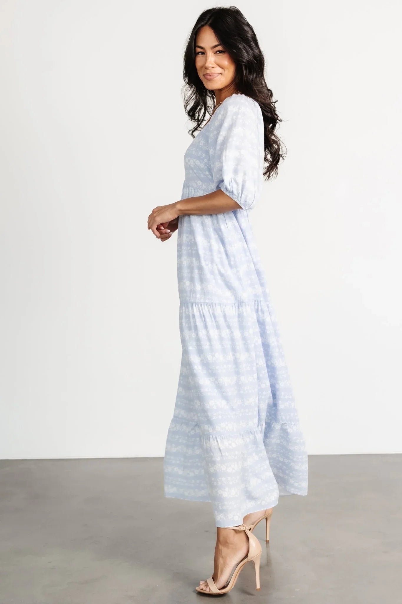 Adalee Dress | Light Blue Floral