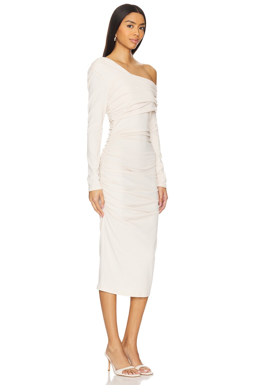 One Off Shoulder Long Sleeve Dress