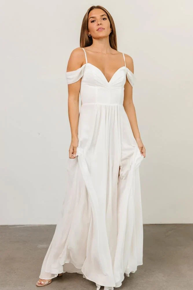 Bianca Lace Maxi Dress | Off White
