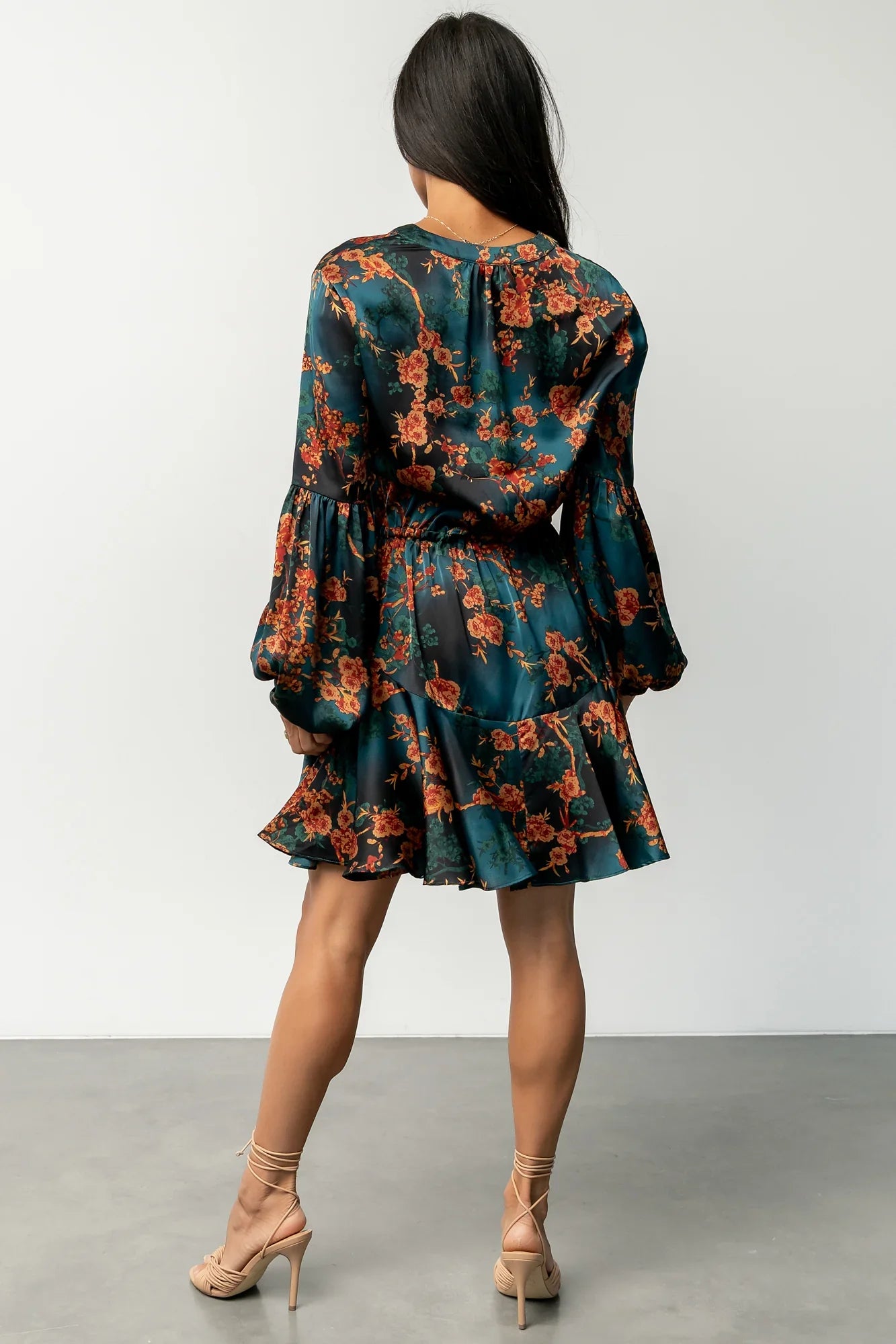 Venice Short Dress | Jade + Copper Floral