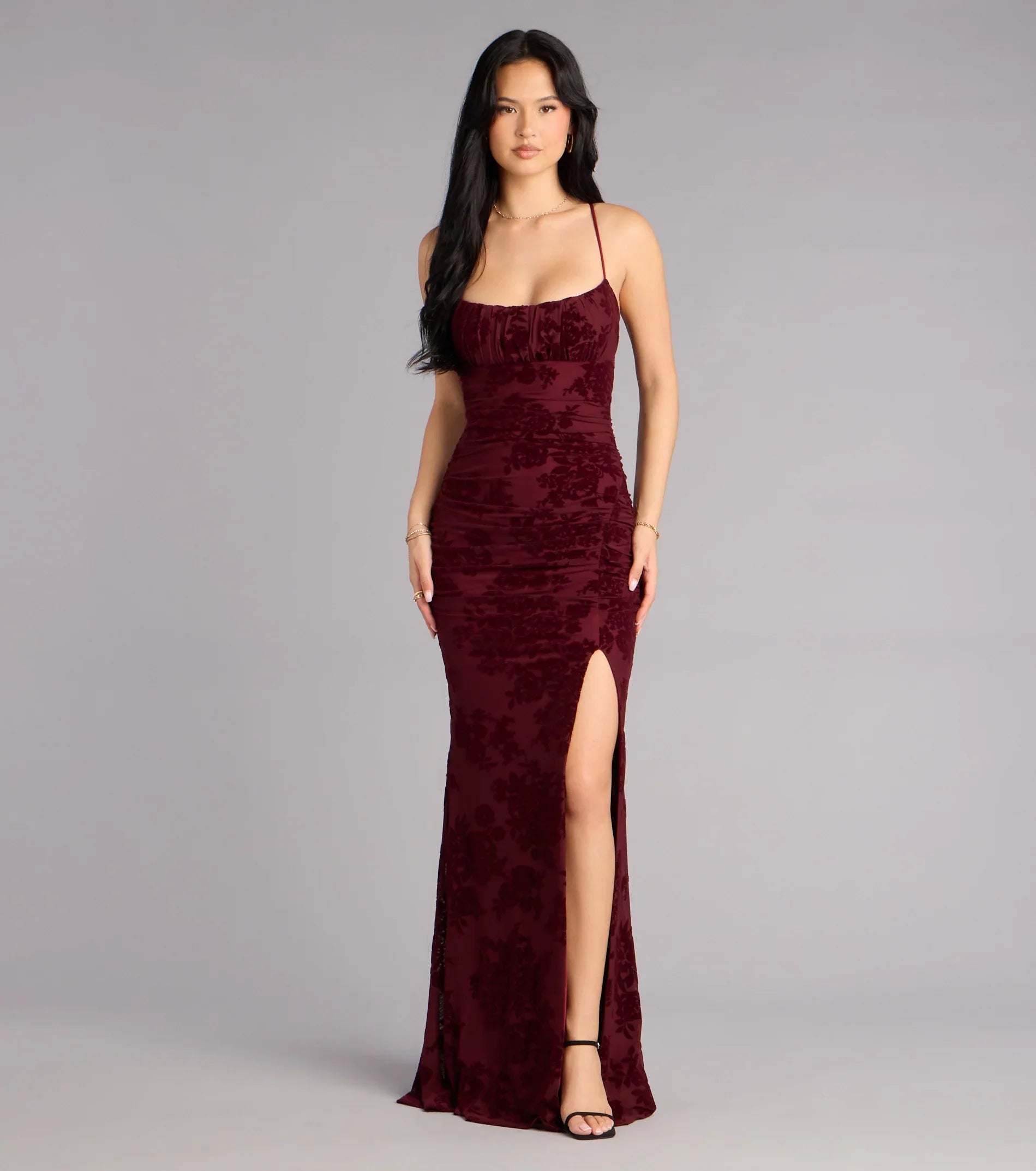 Mandy Strappy Tie-Back Mermaid Formal Dress