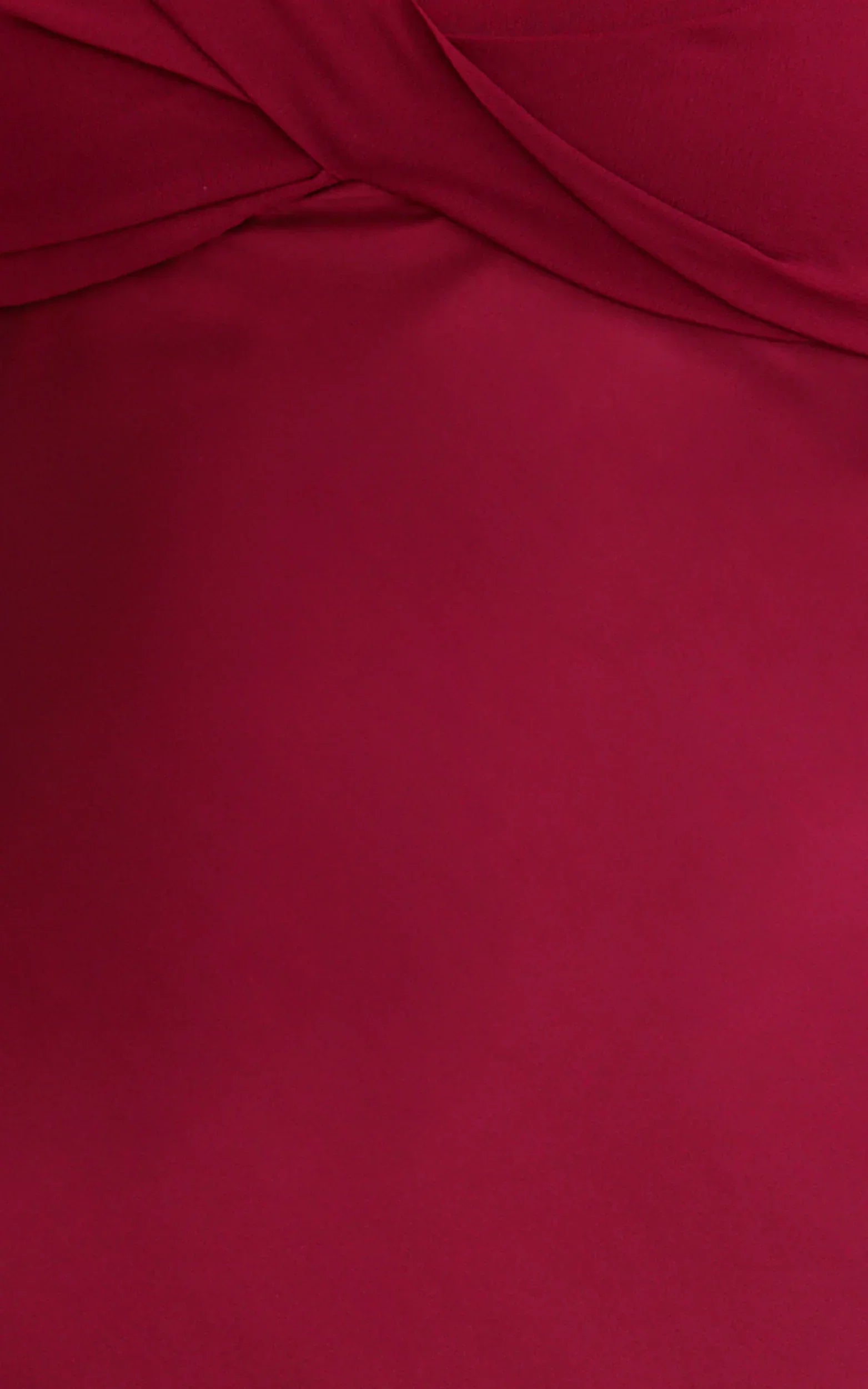Flynn Maxi Dress - Satin Halter Sweetheart Neck Dress in Wine