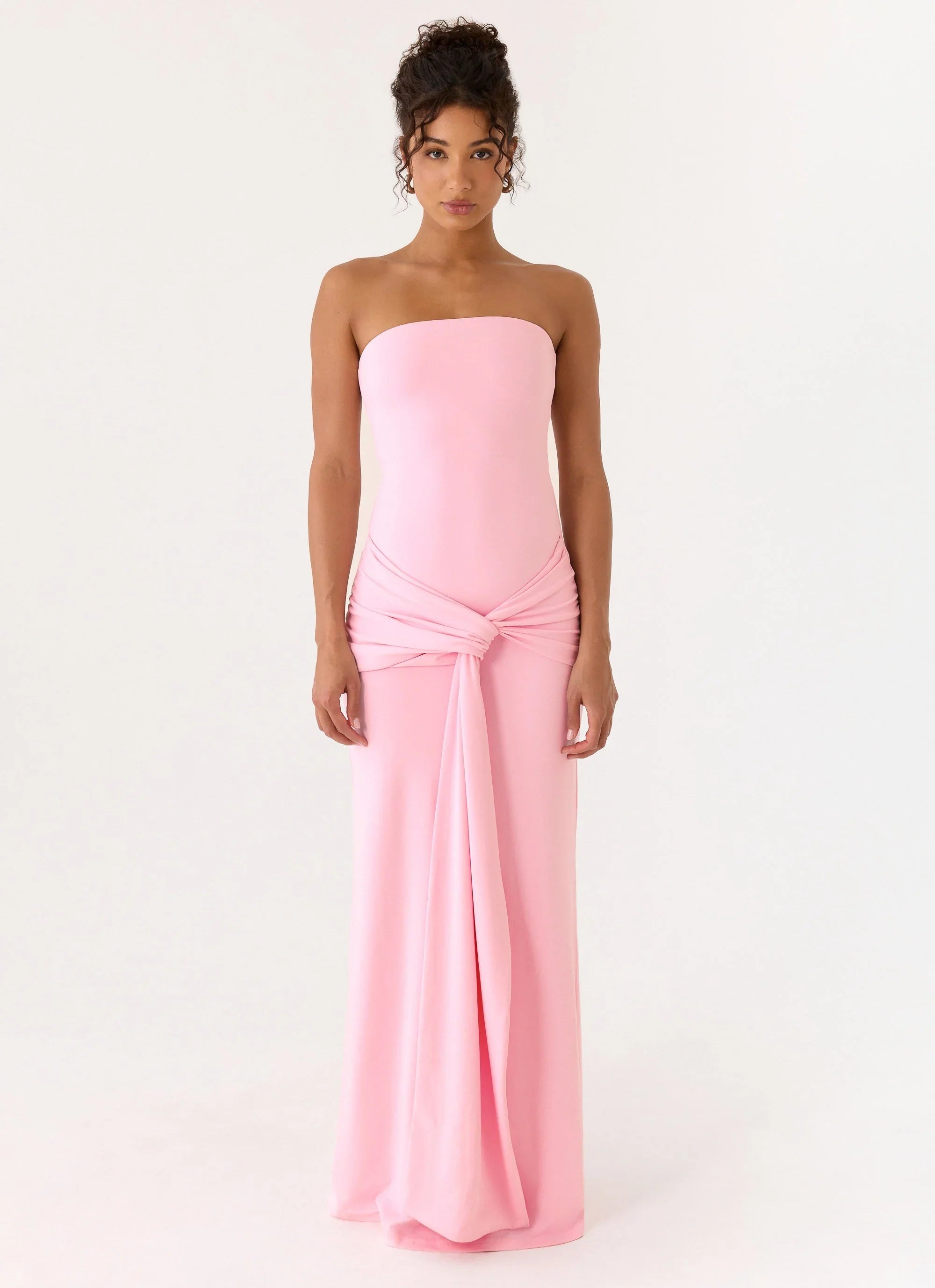 Sandrine Strapless Maxi Dress - Pink